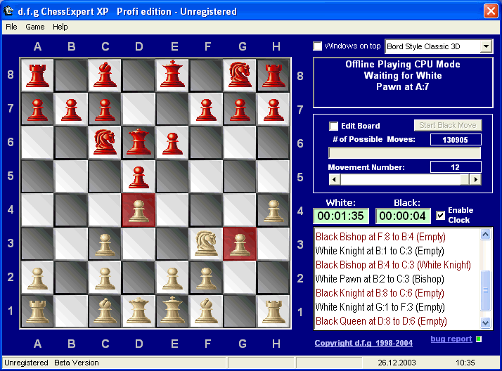 Dfg ChessExpert XP Screenshot
